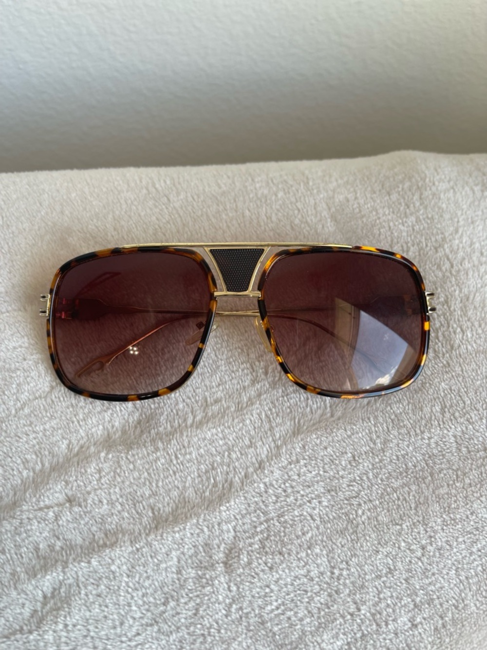 Men's Sunglasses Brown and Gold tone